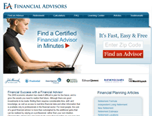 Tablet Screenshot of financialadvisor.net